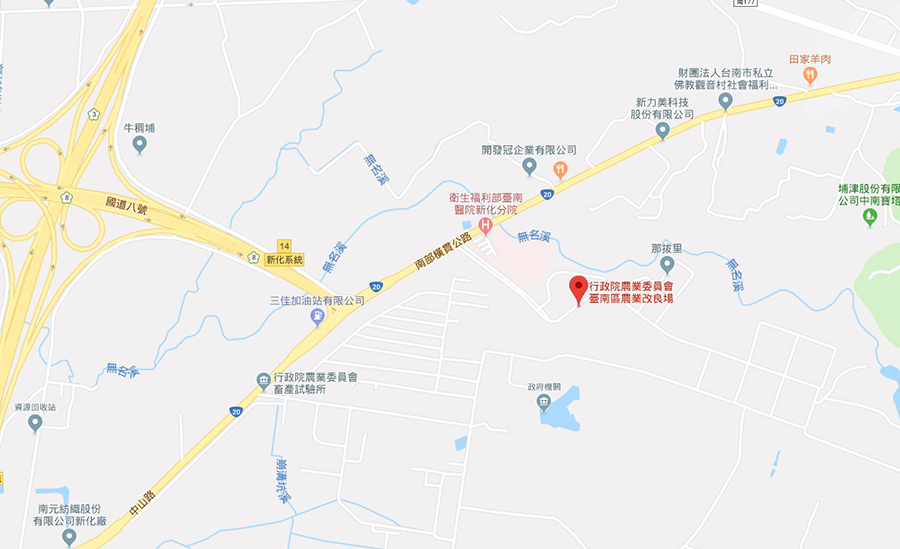 臺南區農業改良場地圖