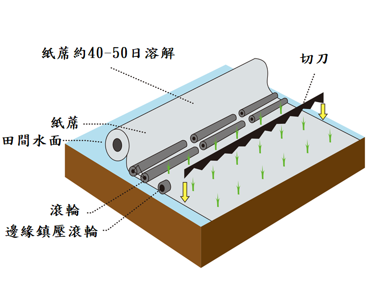 紙蓆插秧機之機制 （日本SASAKI農機 DM）