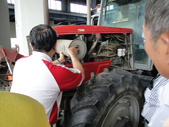 曾幸發老師實地操作