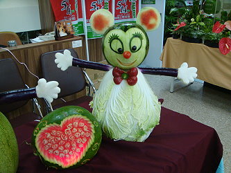 西瓜白菜米老鼠，超有創意