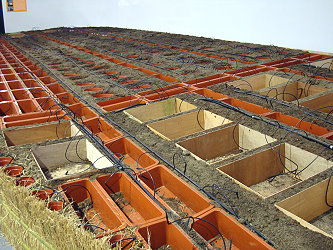 作物健康管理區佈展前準備會場