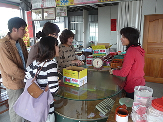 採摘成果裝箱磅秤