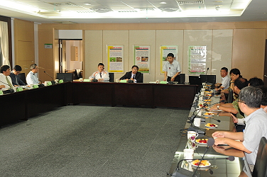 王仕賢場長報告本場業務概況