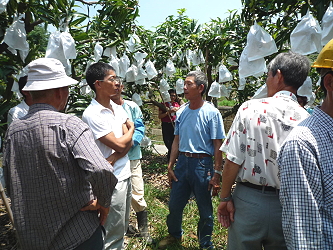 成果觀摩會與現場農友互動交流，分享經驗