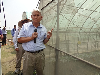 吳石城班長講解設施彩椒栽培