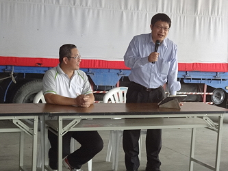 王仕賢場長於講習會中致詞