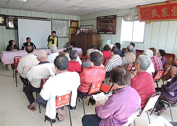 王仕賢場長主持產銷班座談會