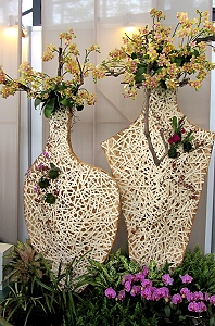 樂活館展場美麗精緻的花藝設計佈景也呈現另一番風情！ 