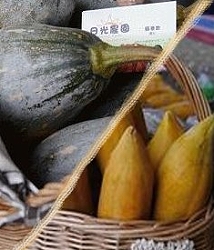 有機木瓜與南瓜產品照