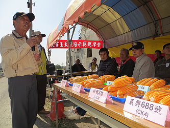 示範田蔡鍚岸農友分享其栽培管理心得