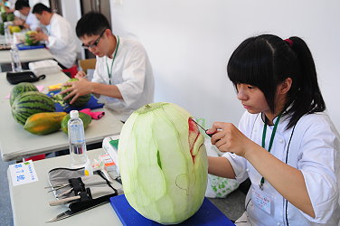 瓜果雕刻競賽現場 1