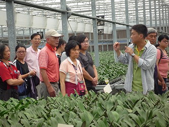 戶外參訪蝴蝶蘭生產現況－一心生物科技公司 