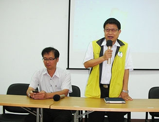 王仕賢場長感謝農會主動提供場所，結合本場提供講習課程，期望農友皆有最大收穫