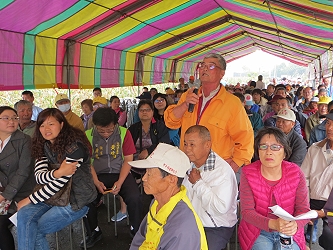 台南市鹽水區觀摩會現場約200位農友踴躍參與