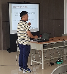 本場陳盈丞助理研究員說明安全用藥，首先了解什麼是合法農藥