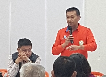 玉井區農會推廣部主任朱銓哲致詞