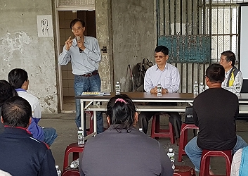 嘉義大學農業推廣中心林永佶秘書致詞