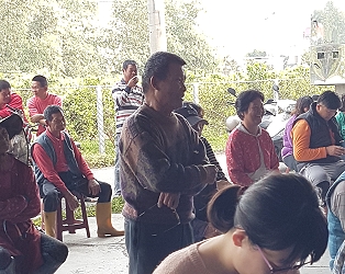 座談會時現場農友踴躍提問