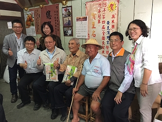 林主委訪崑濱伯，共同推薦台南好米