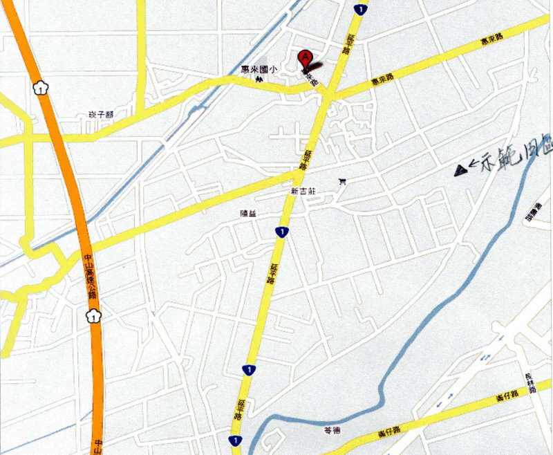 落花生合理化施肥成果田間觀摩會位置圖
