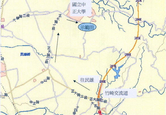 鳳梨合理化施肥成果觀摩會地圖