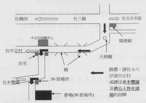 芒果栽培合理化施肥田間成果觀摩會位置圖