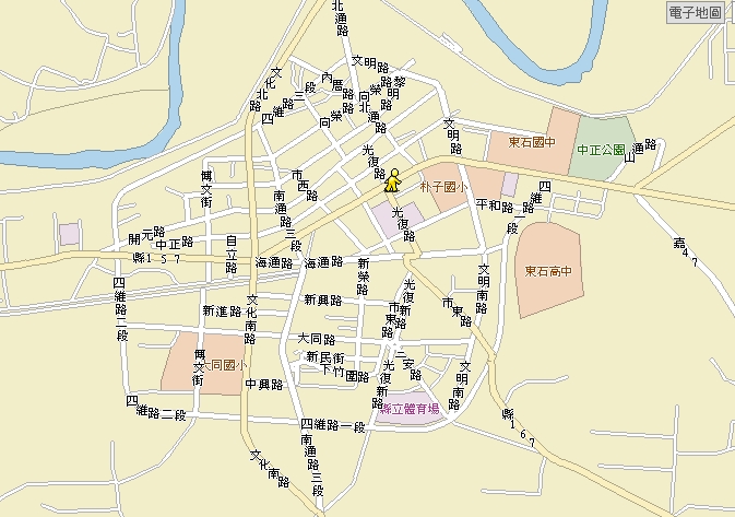 嘉義縣朴子市地區農業技術諮詢暨農民座談會位置圖