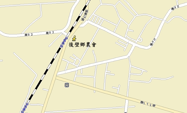 台南縣後壁鄉地區農業技術諮詢暨農民座談會位置圖