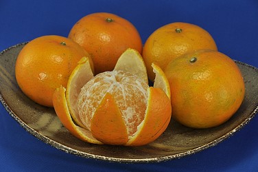 茂谷柑以果皮呈橙黃色，果實飽滿、富彈性，且有重量感者最佳