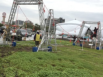 拉設吊橋扶手線材 