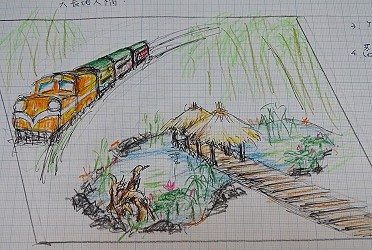 林雅惠老師的布展規劃手稿 1 