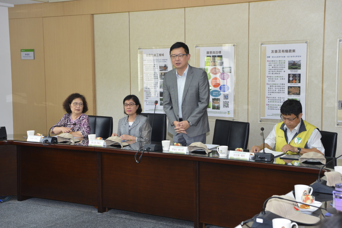 李退之副主委代表農委會歡迎監察委員蒞場巡察