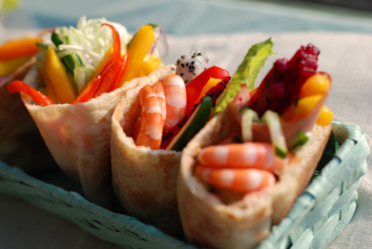 鮮蝦蔬食口袋糆包