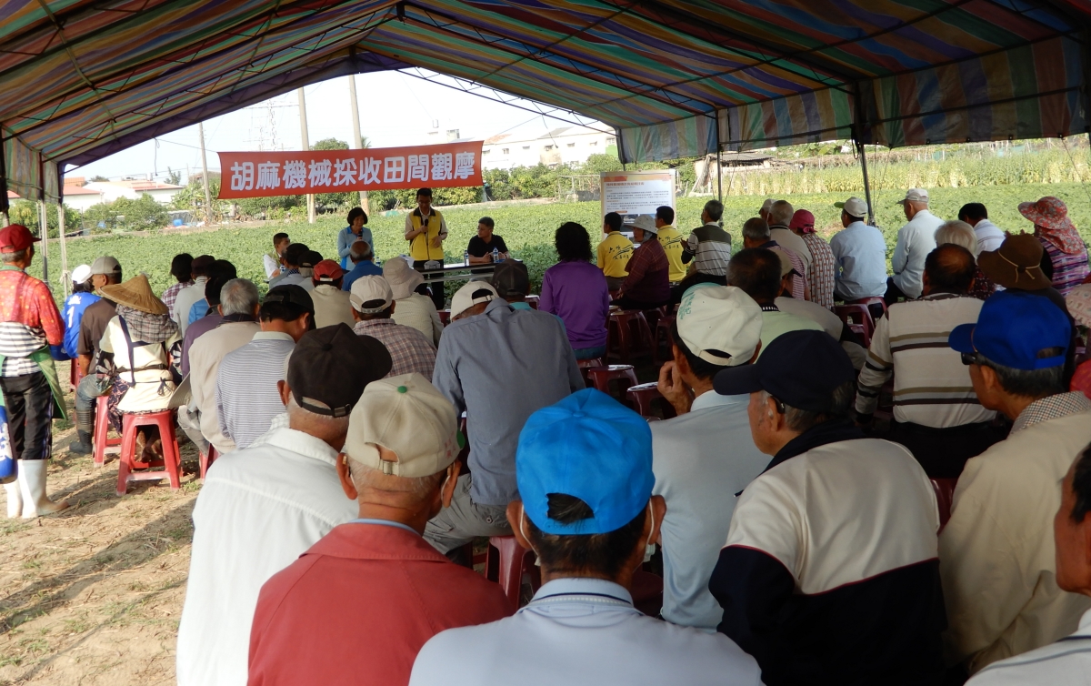 12/7善化機械採收暨田間管理觀摩會