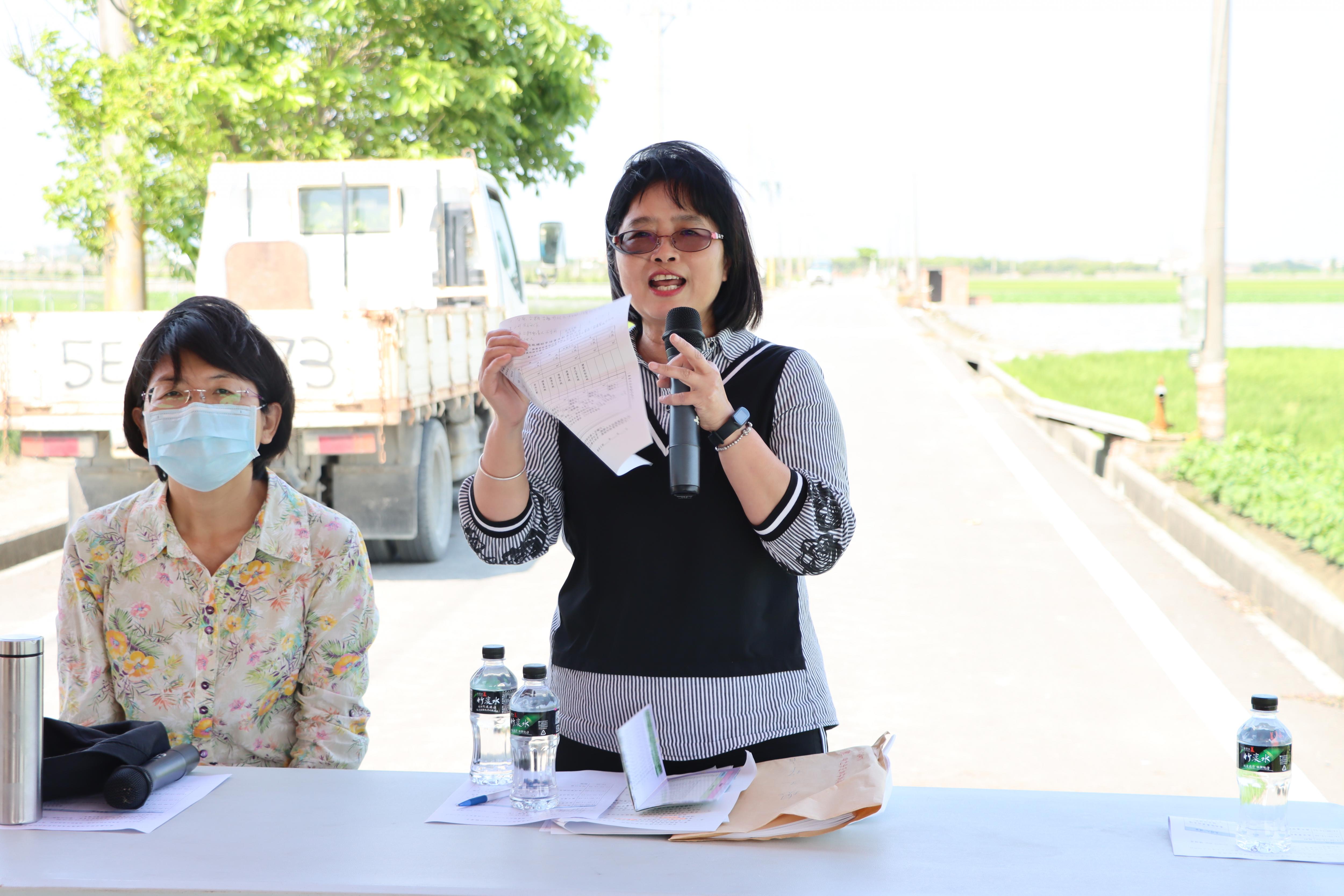 農田水利署雲林管理處何春娟股長宣導推廣管路灌溉設施補助申請事宜