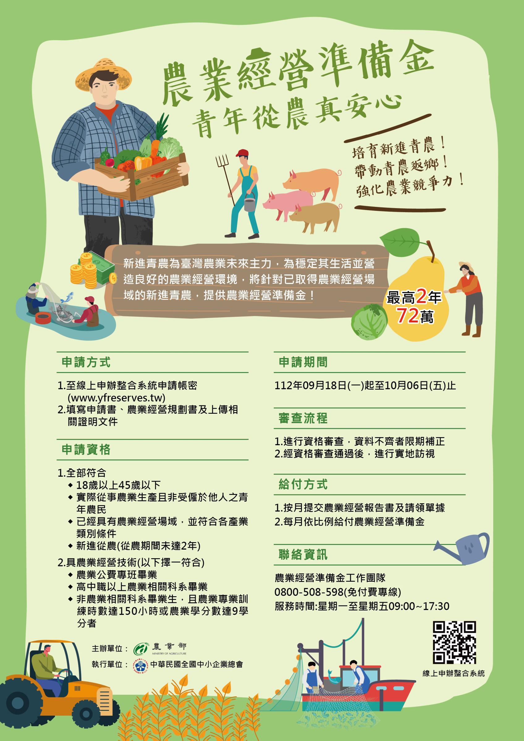 農業經營準備金開放申請說明