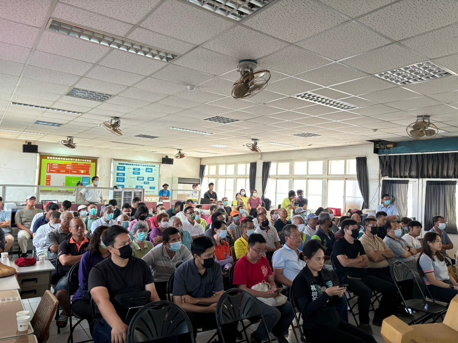 嘉義縣農會民雄堆肥場－循環場域示範觀摩會現場近80位民眾