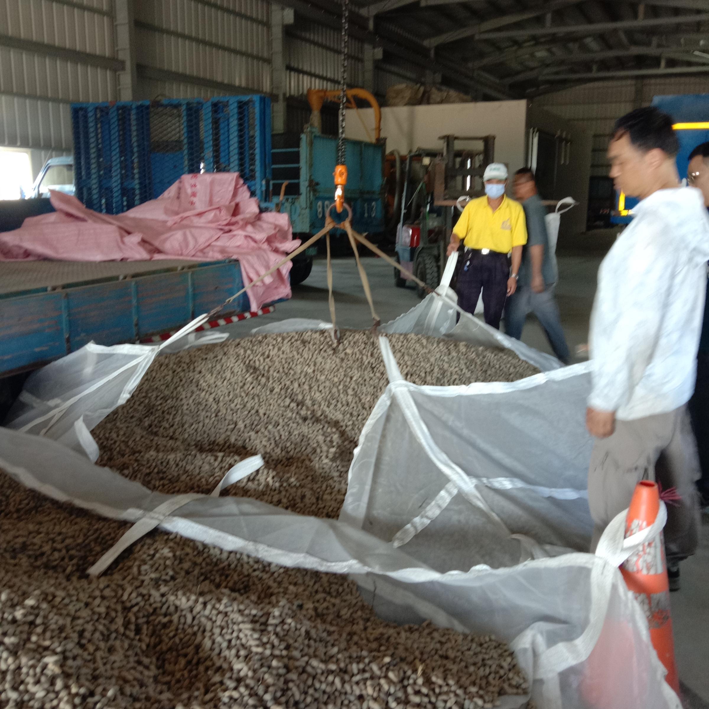 以機械及特製網袋取代傳統翻倉作業