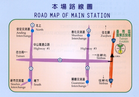 ROAD MAP OF MAIN STATION